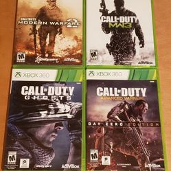 CALL of DUTY Lot of 4 Games (XB360/'09-'14)