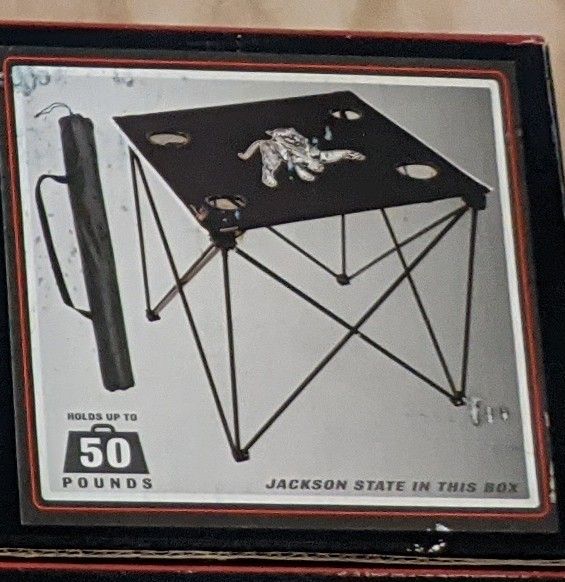 NIB, Jackson State foldable tailgate table