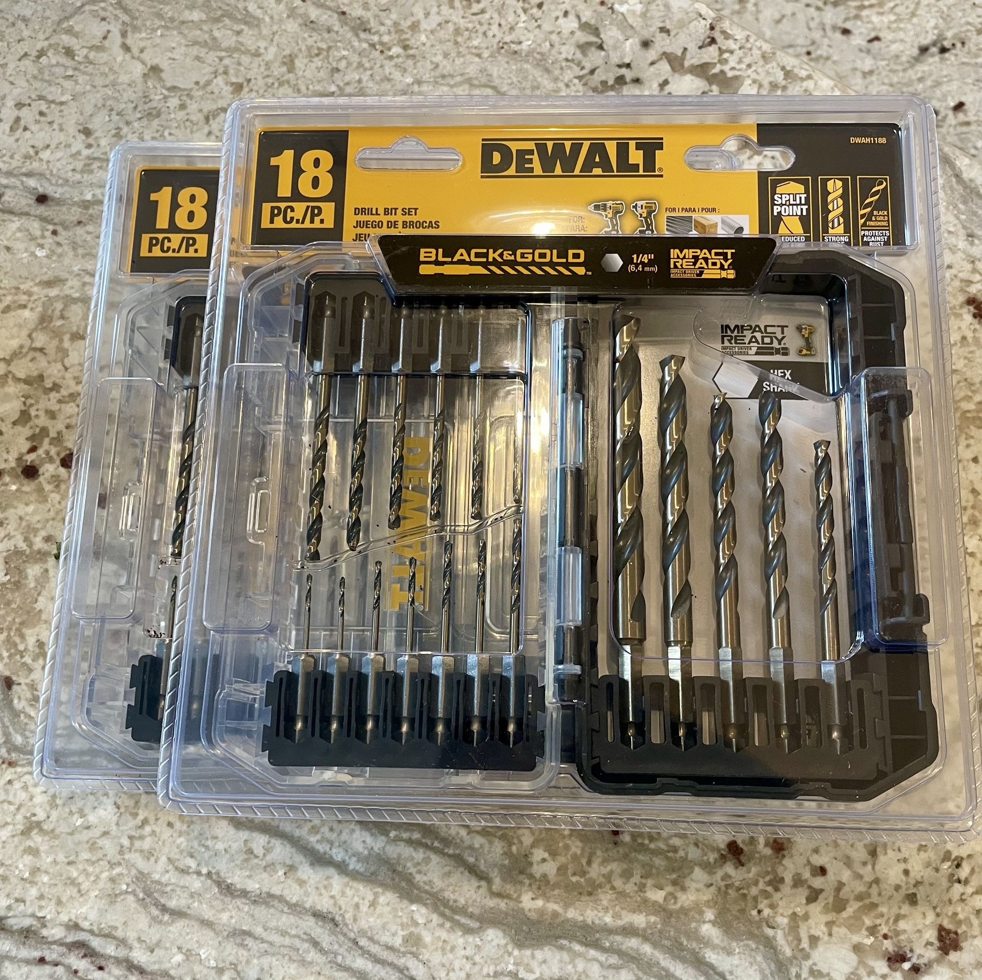 DEWALT Black and Gold Impact Ready Metal Drill Bit Set (18-Piece)