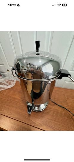 Used Once FARBERWARE Millenium Stainless Steel Coffee Peculator Urn Maker 12-55 Cups