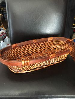 Really cute oval basket with handles