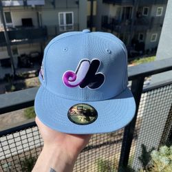Montreal Expos Olympic Stadium " CONCORD GRAPE" Sky Blue Sparkling Grape UV