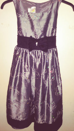 Silver Dressy Dress (Girl)size 7