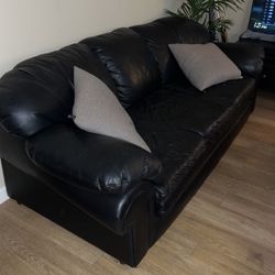 Black leather Couch  