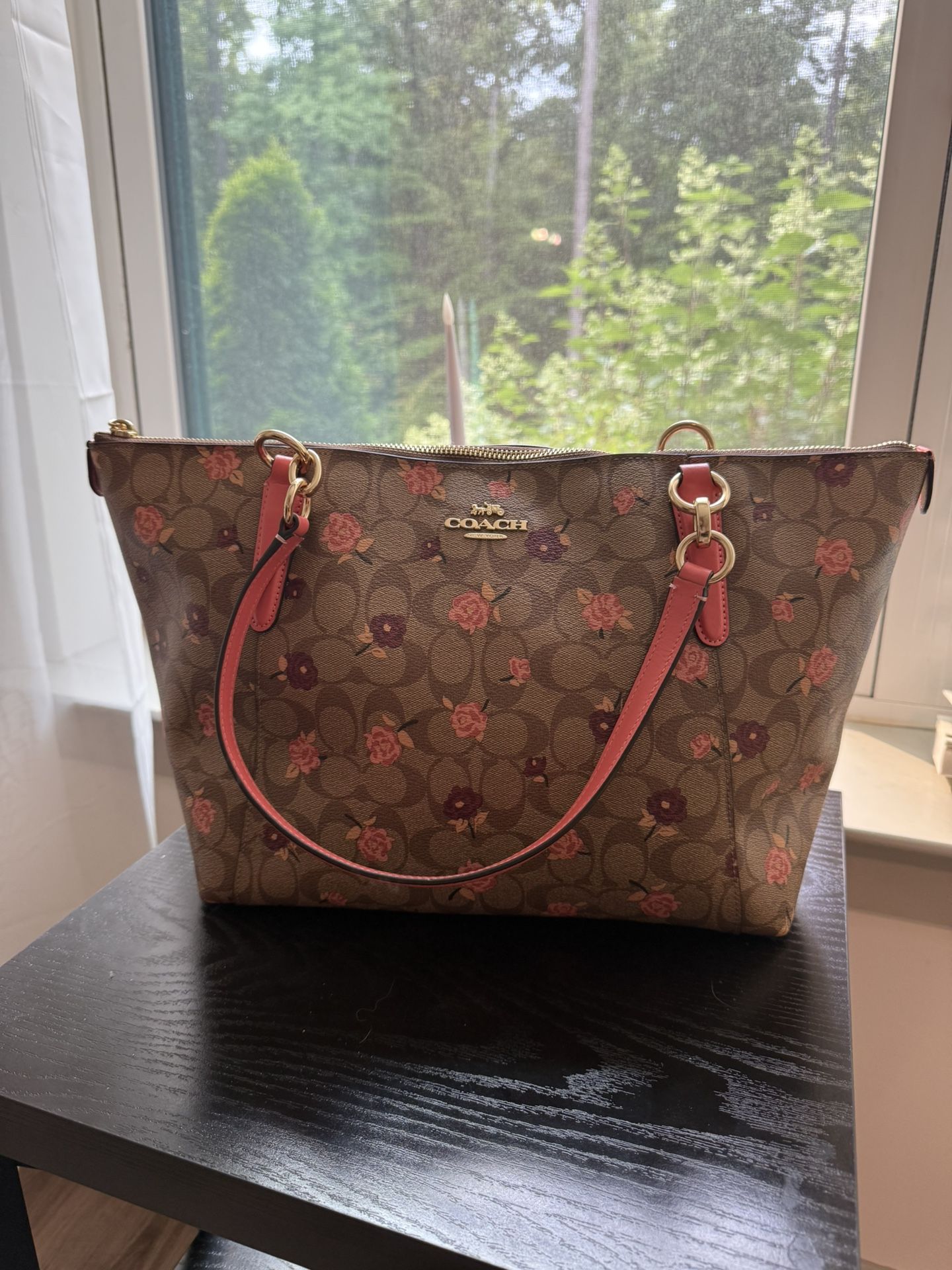 Coach Ava Signature Canvas Multi Floral Tote