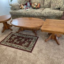 Coffee Table And End Tables Set