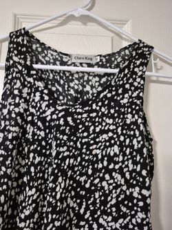 Black And White Comfy Dress