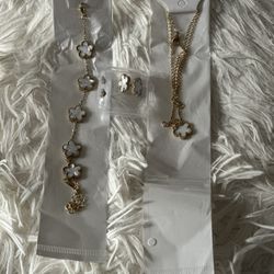 Necklace, Earrings, And Bracelet Set