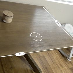 Rectangular Wood Dining Table 