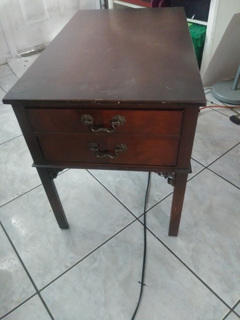 Imperial Mohagony End Table Antique Reduced Price, Ask