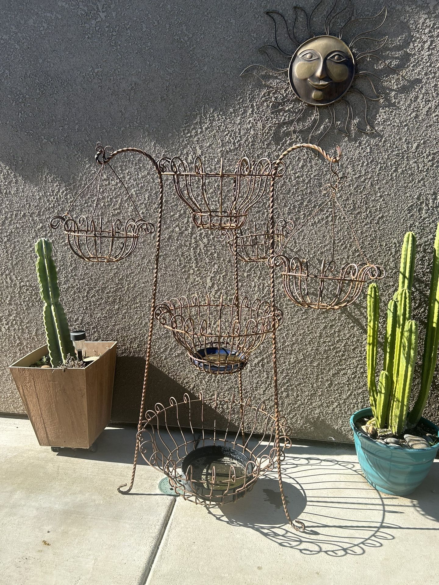 Vintage 6 Pot Planter 4 1/2 Ft Tall