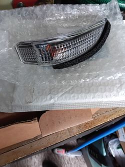 Driver side mirror turn signal light