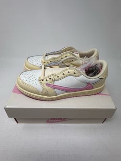 Jordan 1 Low OG SP Travis Scott Shy Pink Muslin (PS) Size 2.5Y