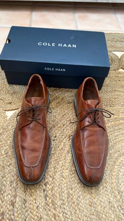 Mens Cole Haan Air Jackson Brown Leather Split Toe Oxford Dress Shoe Size 11