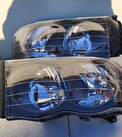 02-05 Dodge Ram Headlights Luces Micas Calaveras Faros Faroles Focos Headlamps