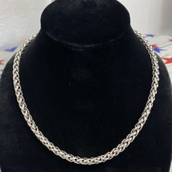 S925 Braided Necklace 