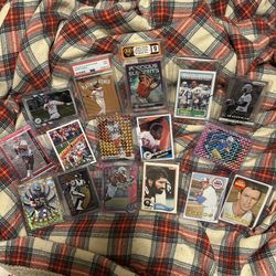 Lot of vintage Sports Cards baseball football graded, rookie auto rares