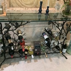 Wrought Iron Wine Table