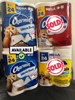 Charmin 6 Rolls blue 