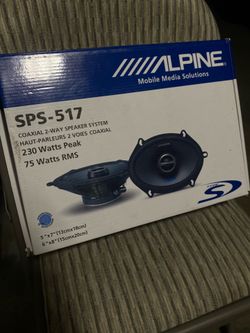Brand New Alpine SPS-517 5x7 / 6x8 Car Speakers (230W Peak)
