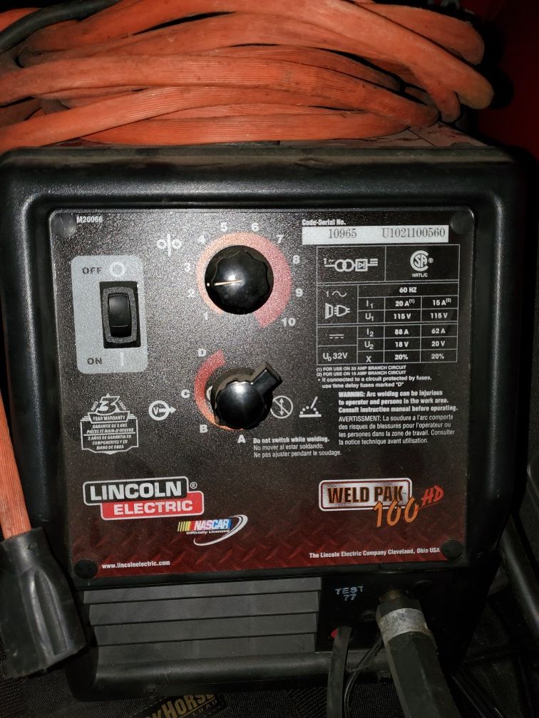 Lincoln weld pak 100 HD