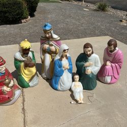 Vintage Nativity Set