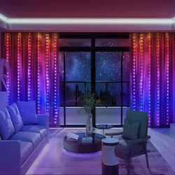 Brand new in pack 320 LED curtain string lights with 8 mode remote and timer.USB powered.