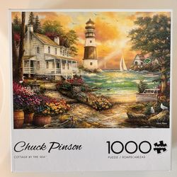 Buffalo Games Cottage By The Sea - 1000 Piece Puzzle