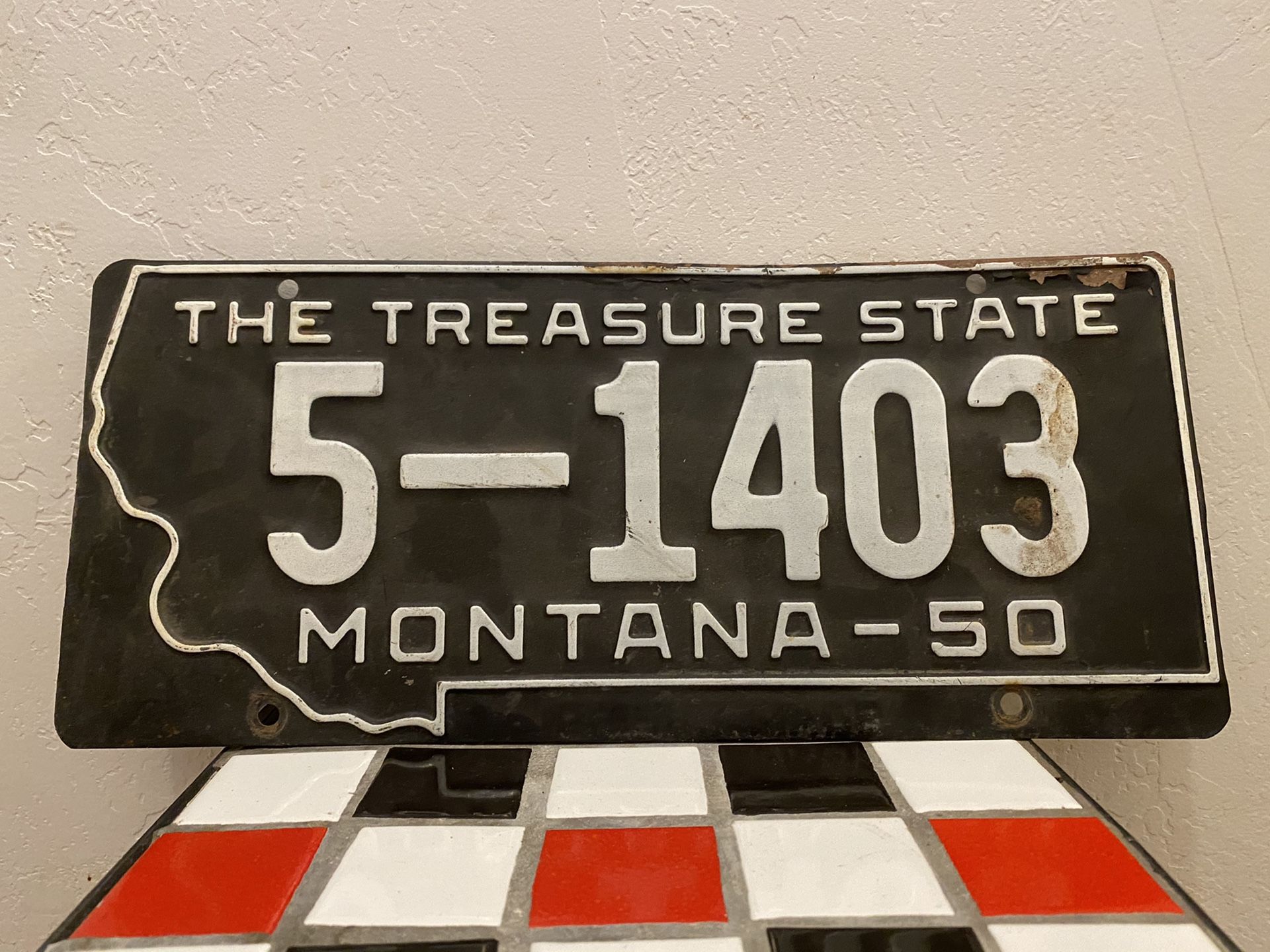 1950 Montana License plate