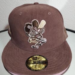 BRAND NEW TOPPERZ EXCLUSIVE DETROIT TIGERS  COKE FITTED BROWN CORDUROY 