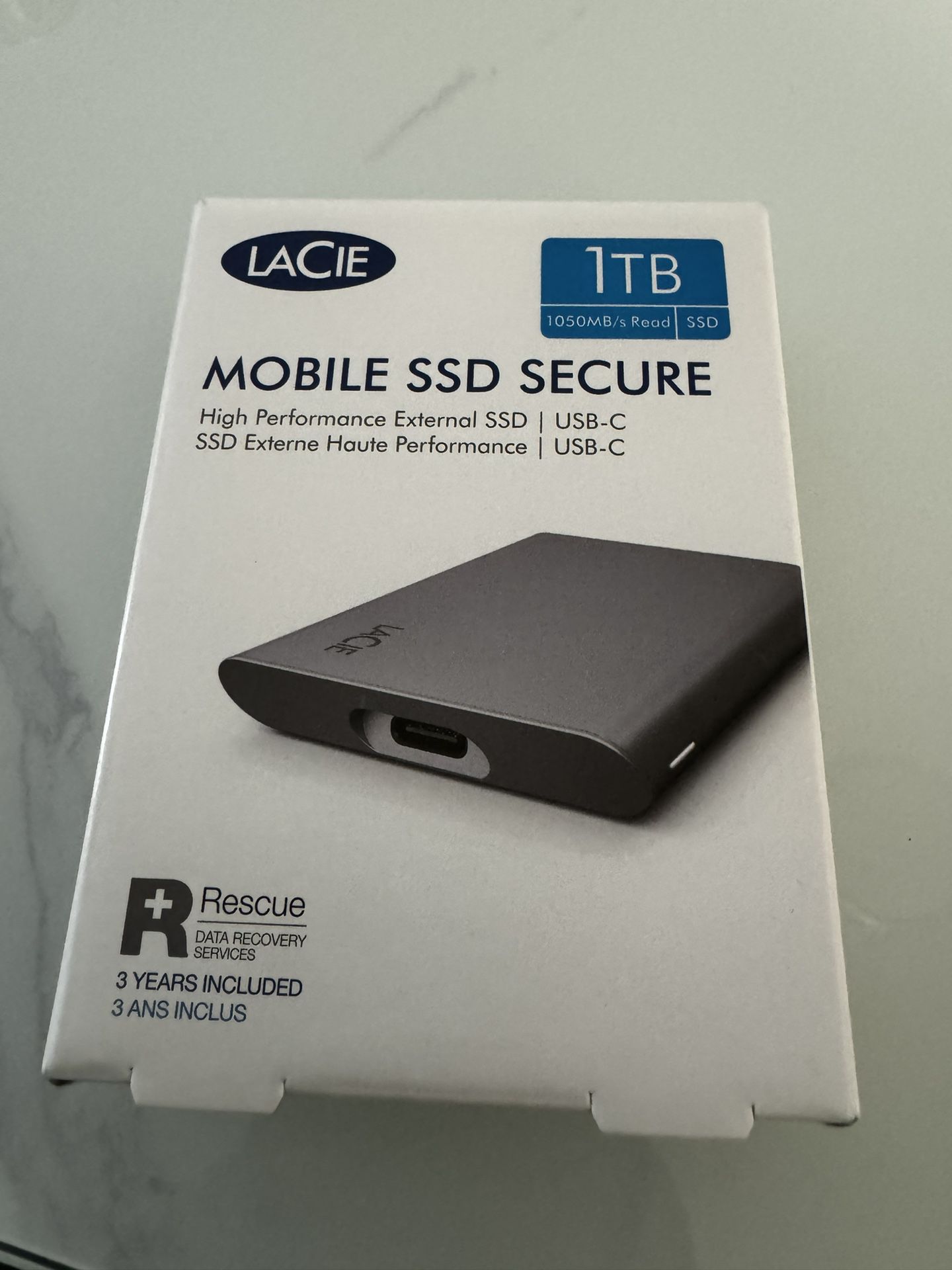  LaCie Mobile SSD Secure 1TB - Fast and Reliable External Storage 