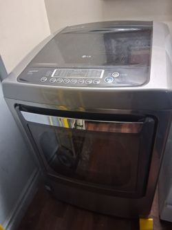 LG stainless steel gas dryer extra large capacity fully functional firm price