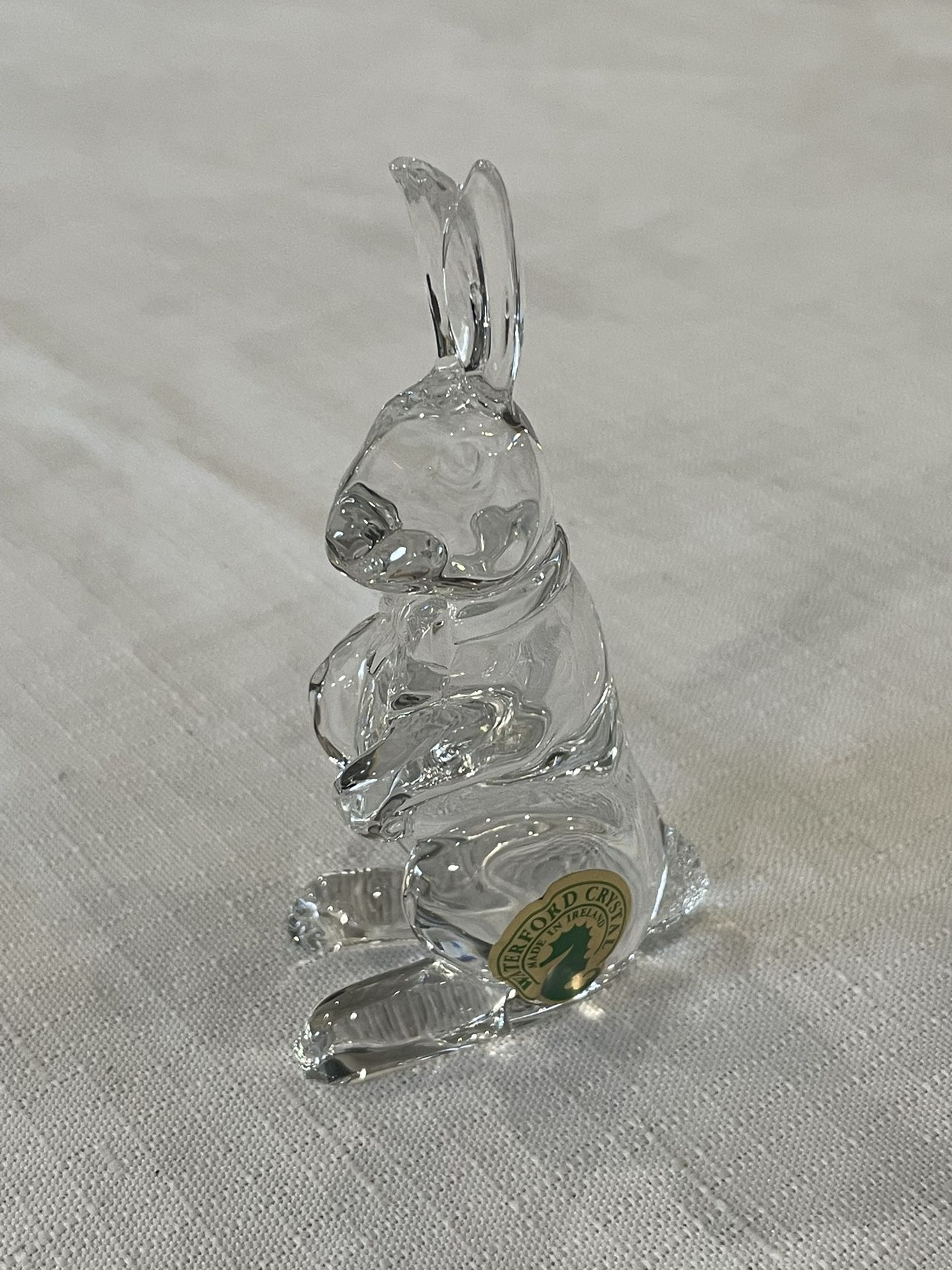 Waterford Velveteen Rabbit Crystal Figurine Vintage Signed Waterford