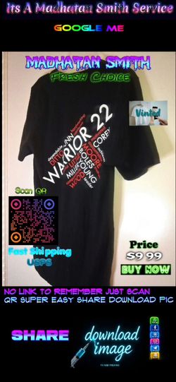 Warrior 22 Graphic Black T-Shirt