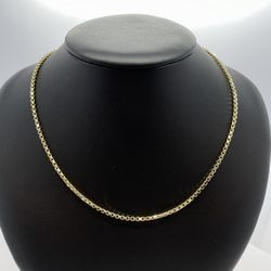 New 14k Gold Box Chain 