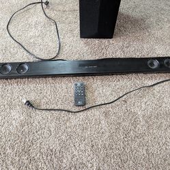 LG sound bar with wireless subwoofer