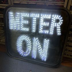 Carpool Meter On Crosswalk, Light Garage, Signal Man Cave