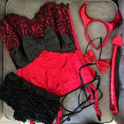 Corset devil set / medium