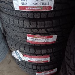 4 New Tires Installed/ 4 Llantas Nuevas Instaladas Land Spider Sport 31/10.50/15 Tires