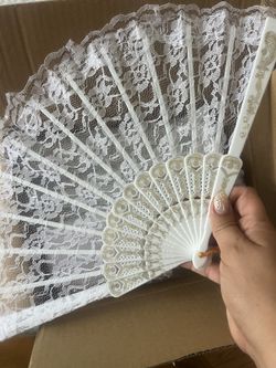 29 Hand Fans 🪭 White 