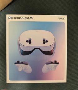 Meta - Quest 3S 128GB | Virtual Reality Headset Without Wires — Thirty-Three Percent More Memory — 2X Graphical Processing - White