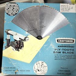 Sears Craftsman Kromedge Ply Tooth Saw Blade 10"