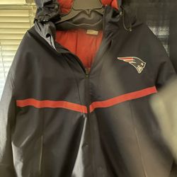 Blue Nike StormFit New England Patriots Hooded Winter Coat Jacket Parka XXXL 3XL