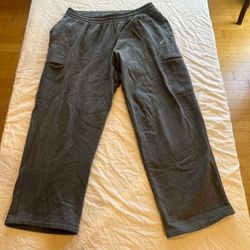 Nike Pants Mens 2XL Gray Club Fleece Cargo Side Pocket Sweats Sweatpants Baggy