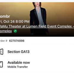Sombr LIVE AT WAMU THEATER