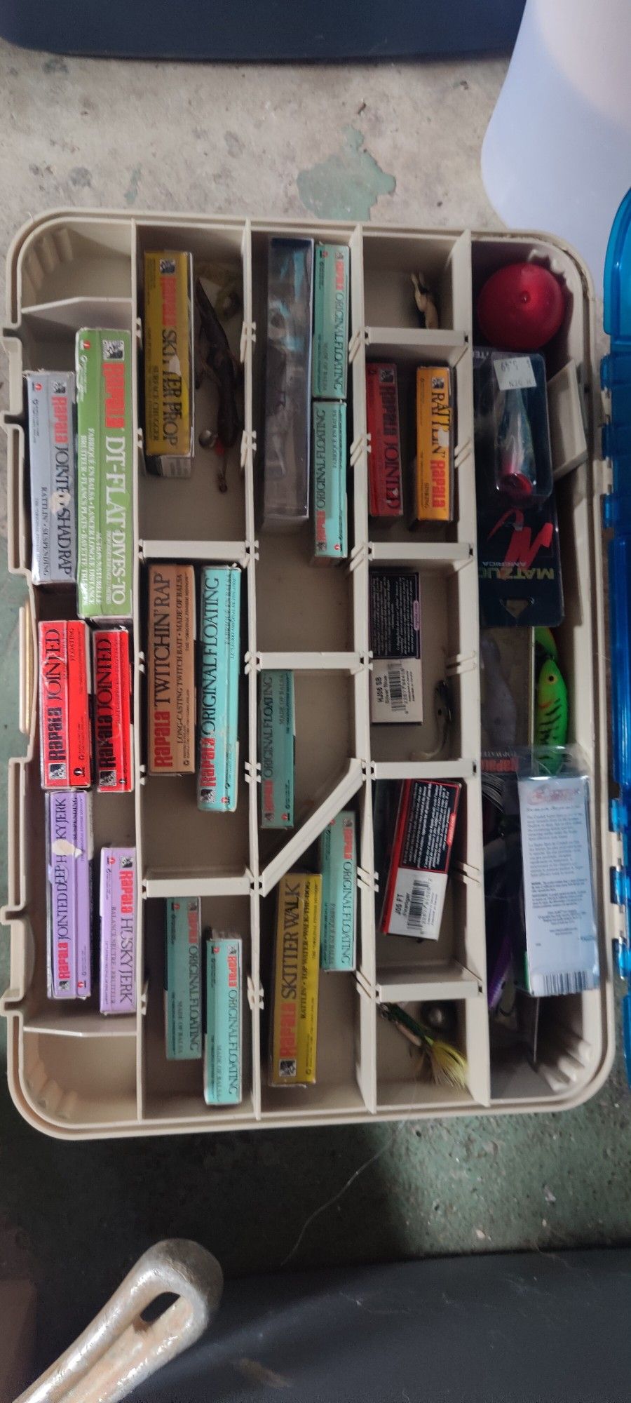 Fishing Tackle And Tackle Box