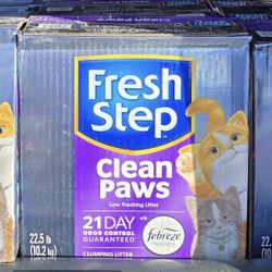 Fresh Step Clean Paws Low Tracking Clumping Cat Litter