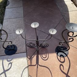 Candle Holders And Wine Holder