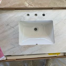 37” Quartz With Sink 