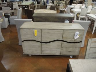 Napa Cambria Buffet - Natural Whitewashed Light Wood | Sideboard | Credenza